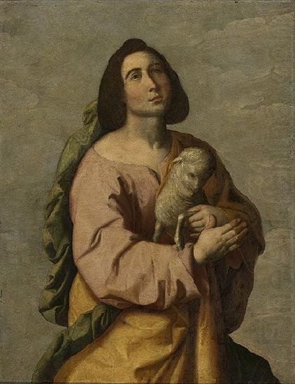 Saint Agnes, Francisco de Zurbaran